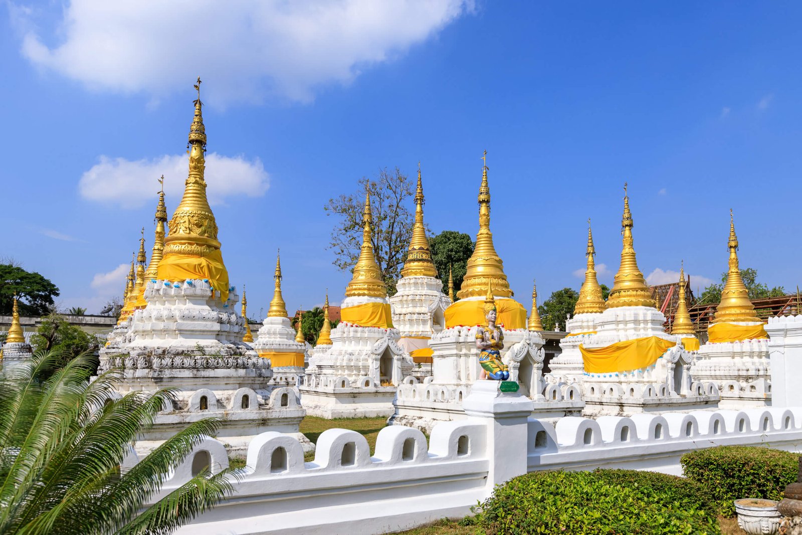 Wat Phra Chedi Sao Lang or twenty pagodas temple at Lampang, Thailand